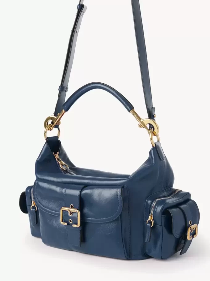 Sac photo en cuir brillant Sac photo en cuir brillant