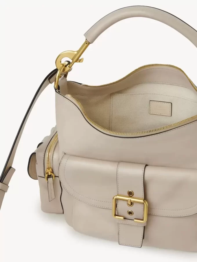 Sac photo en cuir brillant Sac photo en cuir brillant