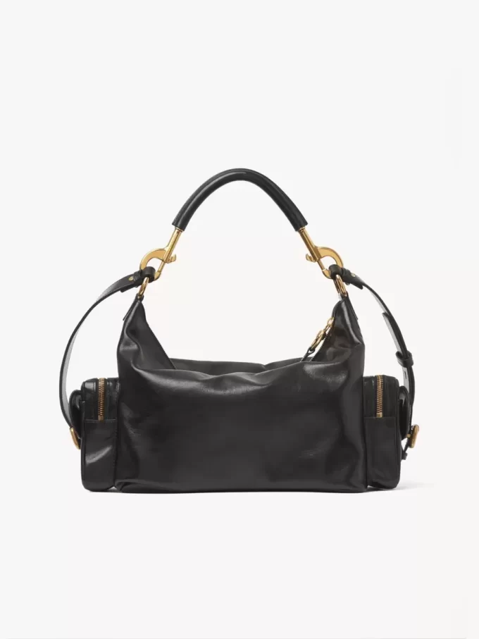 Sac photo en cuir brillant Sac photo en cuir brillant