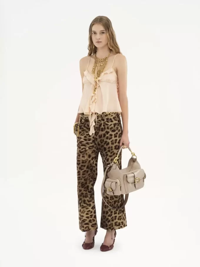 Sac photo en cuir brillant Sac photo en cuir brillant