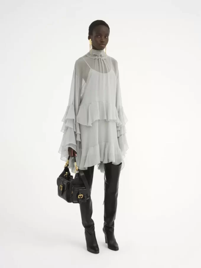 Sac photo en cuir brillant Sac photo en cuir brillant