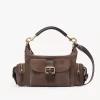 Sac photo en cuir suédé Sac photo en cuir suédé