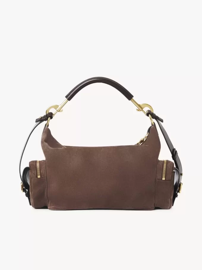 Sac photo en cuir suédé Sac photo en cuir suédé