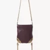 Sac à rabat chaîne Château Treasures en cuir grainé