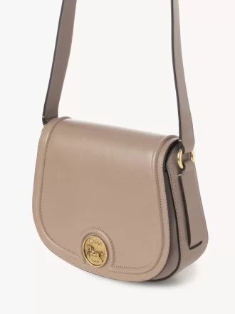 Sacoche de selle Horse Medal en cuir grainé