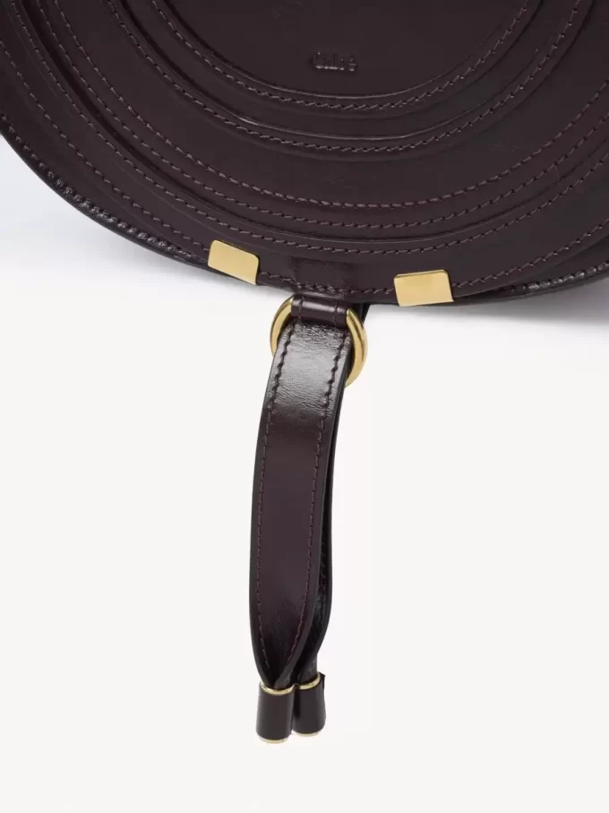 Sacoche de selle Marcie en cuir brillant Sacoche de selle Marcie en cuir brillant