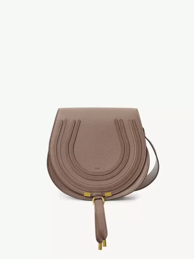 Sacoche de selle Marcie en cuir grainé