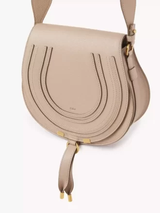Sacoche de selle Marcie en cuir grainé