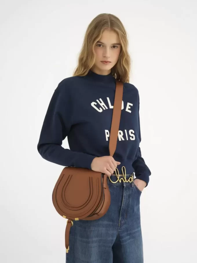 Sacoche de selle Marcie en cuir grainé Sacoche de selle Marcie en cuir grainé
