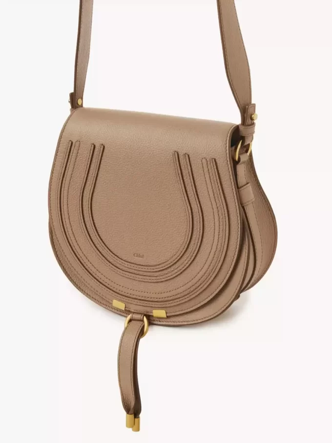 Sacoche de selle Marcie en cuir grainé Sacoche de selle Marcie en cuir grainé