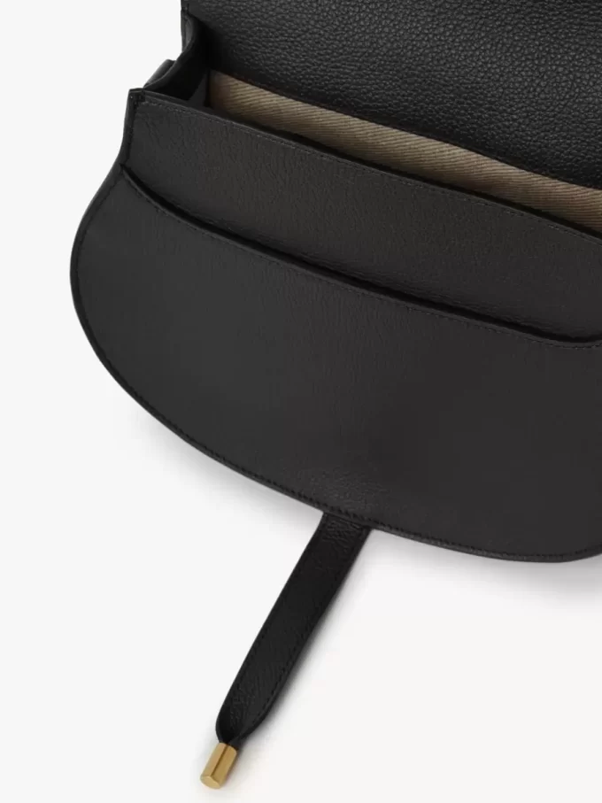 Sacoche de selle Marcie en cuir grainé Sacoche de selle Marcie en cuir grainé