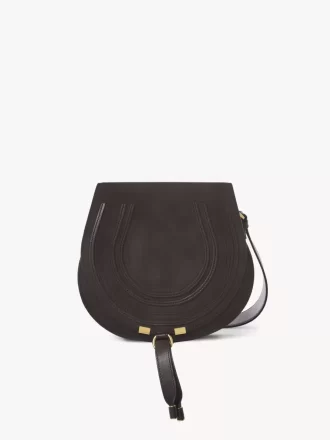 Sacoche de selle Marcie en cuir suédé