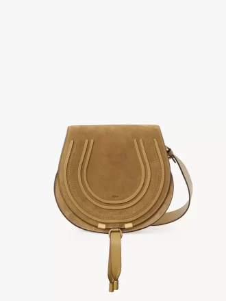 Sacoche de selle Marcie en cuir suédé