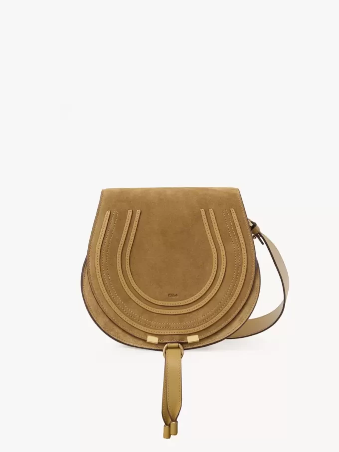Sacoche de selle Marcie en cuir suédé Sacoche de selle Marcie en cuir suédé