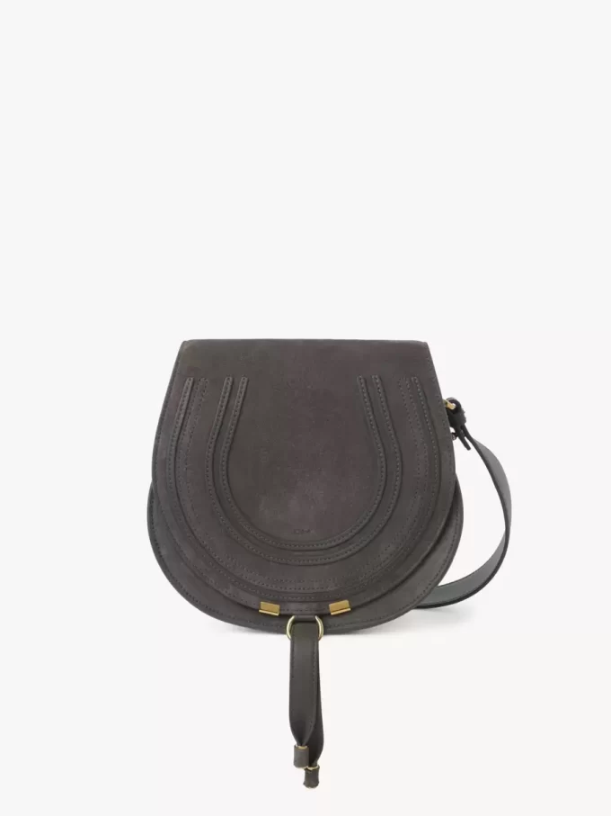 Sacoche de selle Marcie en cuir suédé Sacoche de selle Marcie en cuir suédé