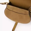 Sacoche de selle Marcie en cuir suédé Sacoche de selle Marcie en cuir suédé