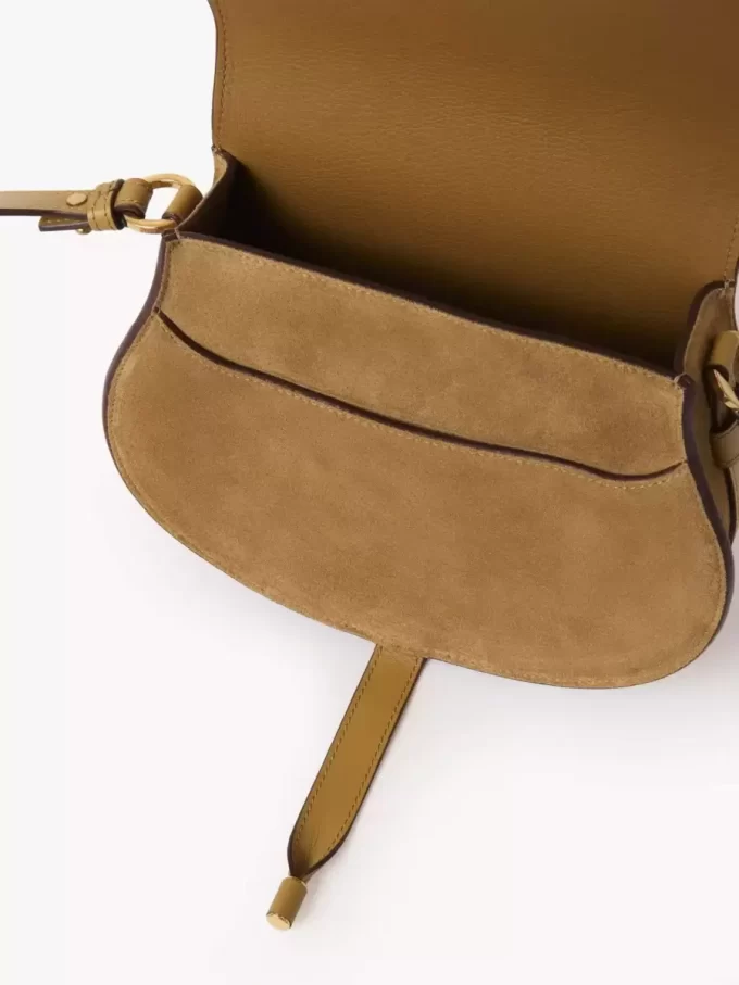 Sacoche de selle Marcie en cuir suédé Sacoche de selle Marcie en cuir suédé