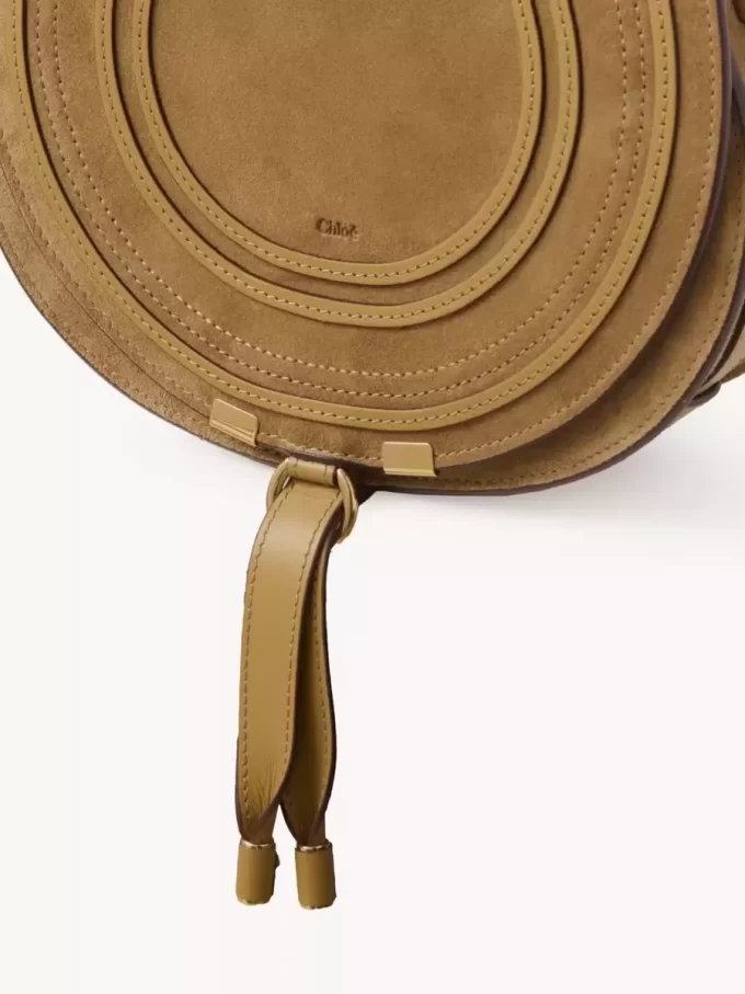Sacoche de selle Marcie en cuir suédé Sacoche de selle Marcie en cuir suédé