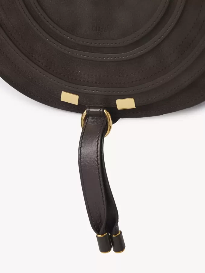 Sacoche de selle Marcie en cuir suédé Sacoche de selle Marcie en cuir suédé