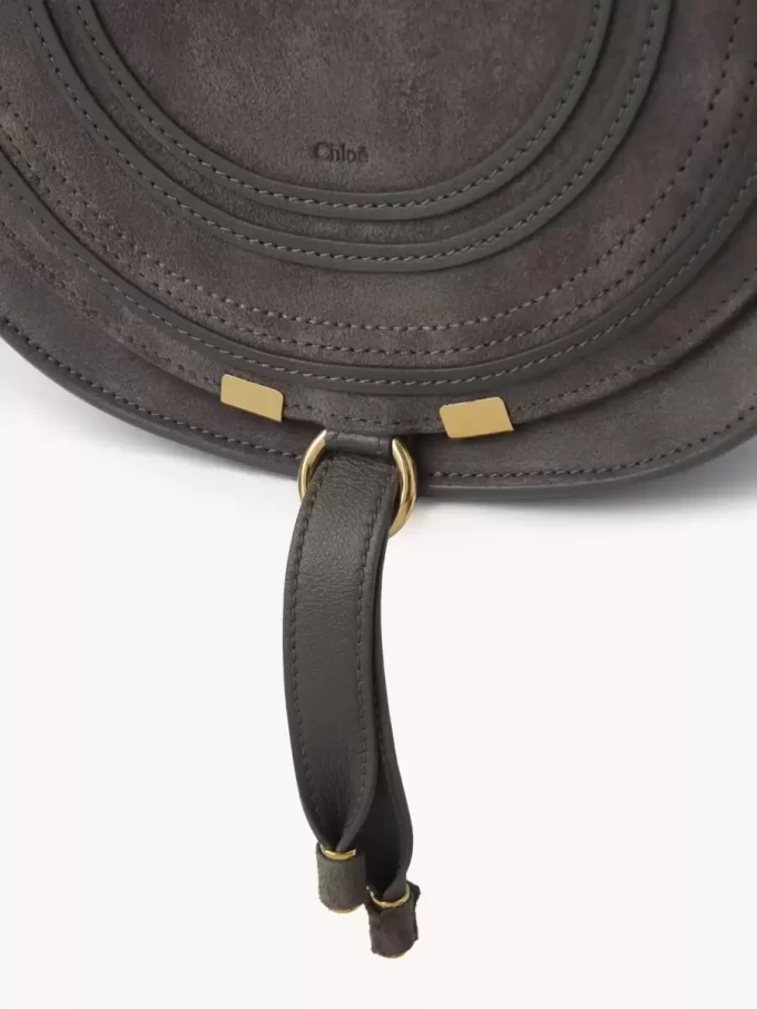 Sacoche de selle Marcie en cuir suédé Sacoche de selle Marcie en cuir suédé