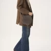 Sacoche de selle Marcie en cuir suédé Sacoche de selle Marcie en cuir suédé