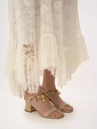 Sandale à talons Chloé Charms