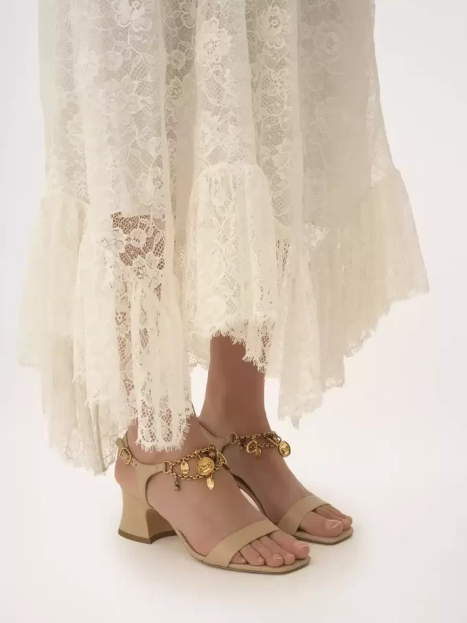 Sandale à talons Chloé Charms
