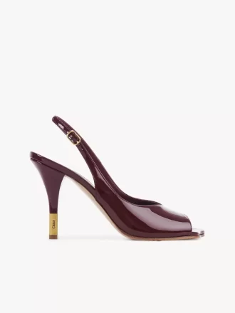 Sandale à talons fleuris