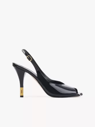 Sandale à talons fleuris
