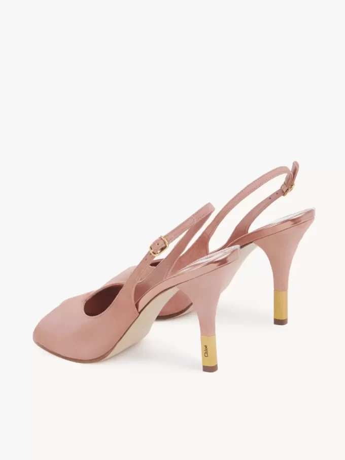 Sandale à talons fleuris