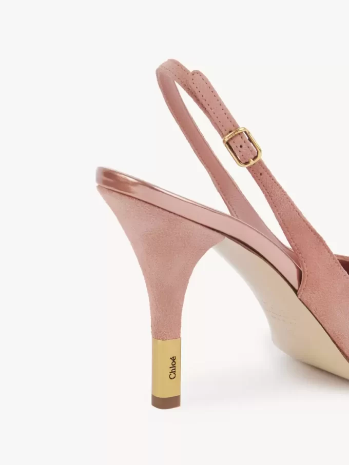 Sandale à talons fleuris