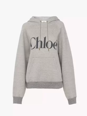 Sweat à capuche à logo surdimensionné en mélange de coton polaire