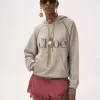 Sweat à capuche à logo surdimensionné en mélange de coton polaire Sweat à capuche à logo surdimensionné en mélange de coton polaire