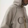 Sweat à capuche à logo surdimensionné en mélange de coton polaire Sweat à capuche à logo surdimensionné en mélange de coton polaire