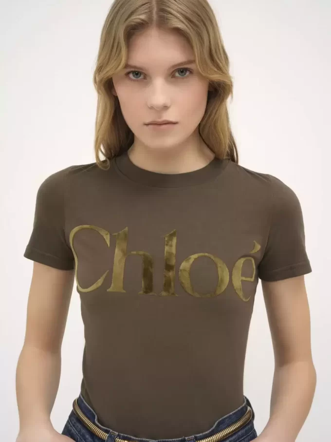 T-shirt ajusté en jersey de coton T-shirt ajusté en jersey de coton