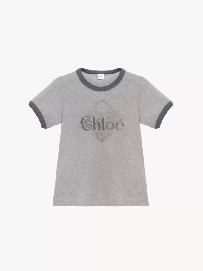 T-shirt bébé en jersey de coton avec logo T-shirt bébé en jersey de coton avec logo