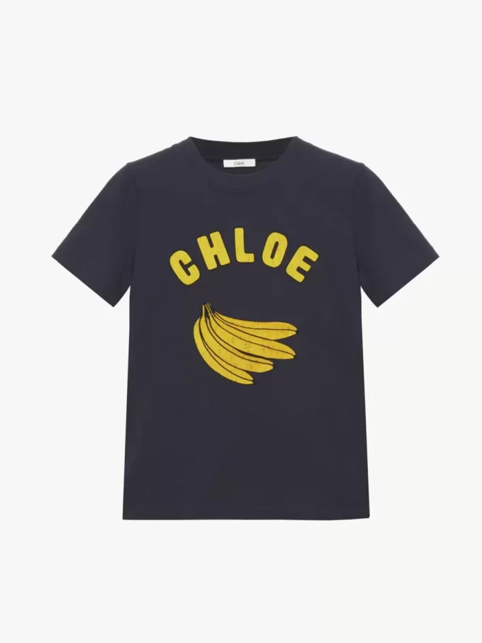 T-shirt bébé en jersey de coton avec logo T-shirt bébé en jersey de coton avec logo