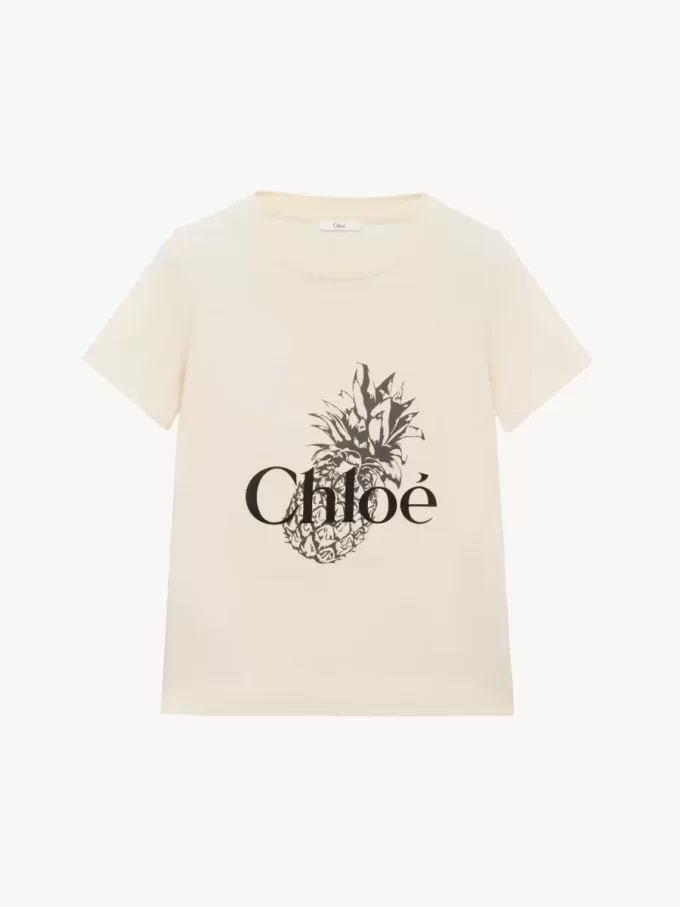 T-shirt bébé en jersey de coton avec logo T-shirt bébé en jersey de coton avec logo