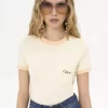T-shirt col rond avec logo en jersey de coton T-shirt col rond avec logo en jersey de coton