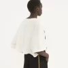 T-shirt court à logo boxy en jersey de coton