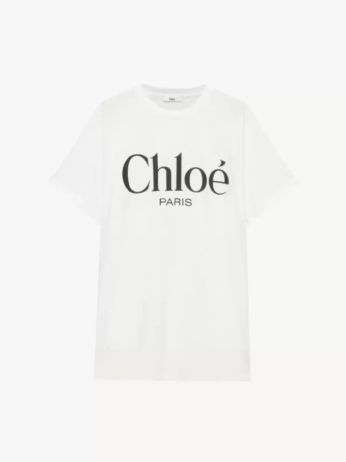 T-shirt à logo oversize en jersey de coton T-shirt à logo oversize en jersey de coton