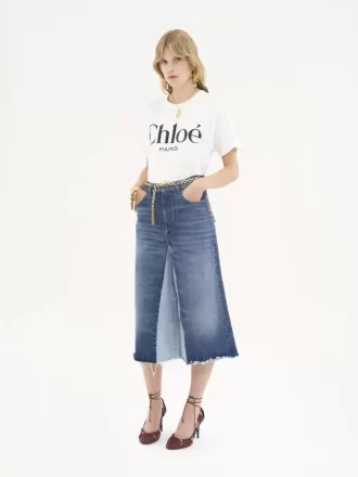 T-shirt à logo oversize en jersey de coton
