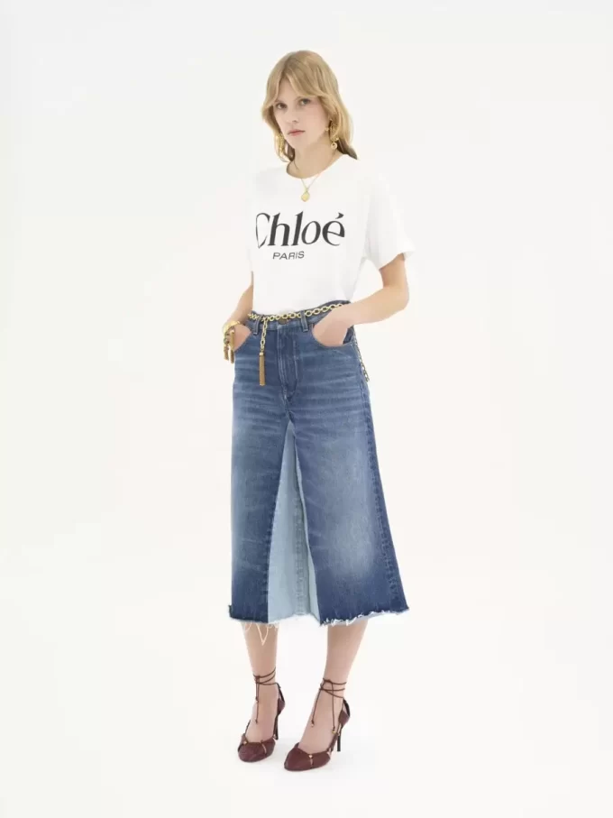 T-shirt à logo oversize en jersey de coton T-shirt à logo oversize en jersey de coton
