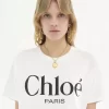T-shirt à logo oversize en jersey de coton T-shirt à logo oversize en jersey de coton