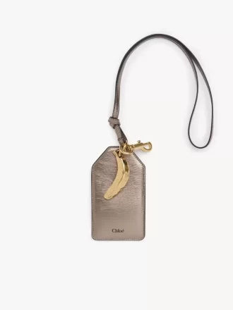Étiquette banane Chloé Symbols en cuir métallisé