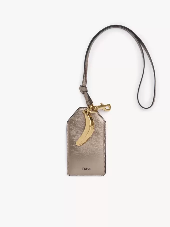 Étiquette banane Chloé Symbols en cuir métallisé Étiquette banane Chloé Symbols en cuir métallisé