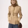 Trench court en gabardine de coton Trench court en gabardine de coton