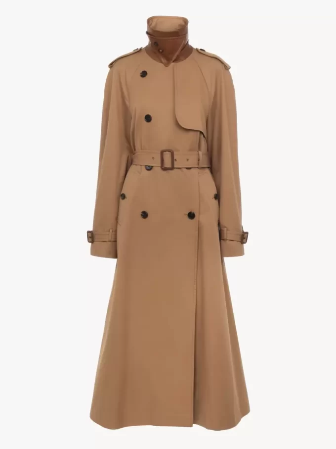 Trench long en gabardine de coton Trench long en gabardine de coton