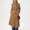 Trench long en gabardine de coton Trench long en gabardine de coton