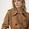 Trench long en gabardine de coton Trench long en gabardine de coton